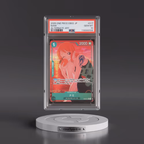 2025 One Piece Japanese EB02-Extra Booster -Anime 25th Collection #017 Nami - Alternate Art (PSA 10