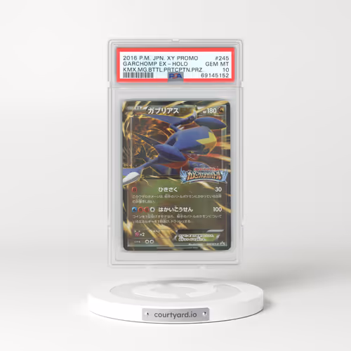 2016 Pokémon XY Promo #245 Garchomp EX - Holo Holo Kamex Mega Battle Participation Prize (PSA 10 GEM MINT)