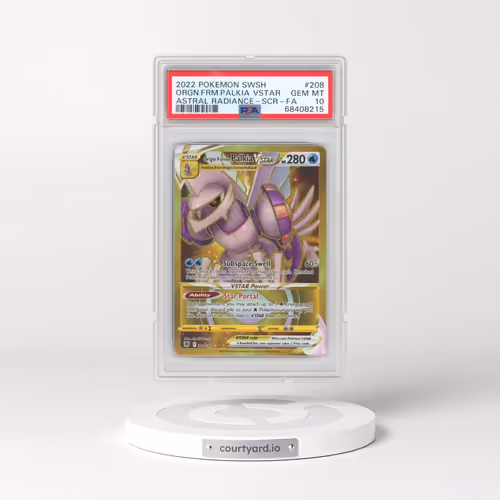2022 Pokémon Sword & Shield Astral Radiance #208 Origin Forme Palkia Vstar - Full Art Secret (PSA 10