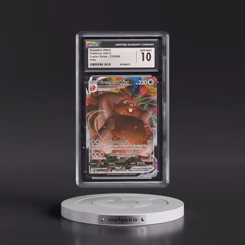 2019 Fusion Strike #218/264 Greedent VMAX - Holo (CGC 10 GEM MINT)