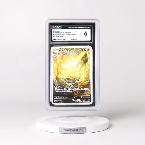2023 Ruler of the Black Flame #110/108 Ninetales - Art Rare Holo (CGC 9 MINT)