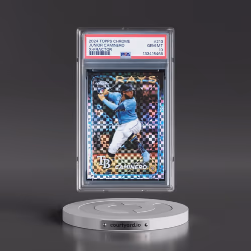 2024 Topps Chrome #213 Junior Caminero - X-Fractor (PSA 10 GEM MINT)