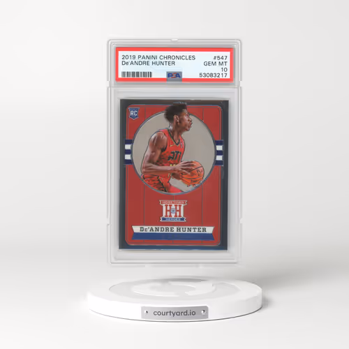 2019 Panini Chronicles #547 DE'Andre Hunter (PSA 10 GEM MINT)