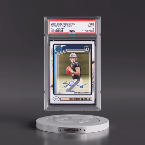 2024 Panini Donruss Optic #289 Spencer Rattler - Autograph (PSA 9 MINT)