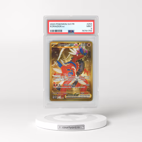 2023 Pokémon Svi FR-Scarlet & Violet #254 Koraidon EX - Holo Hyper Rare (PSA 9 MINT)