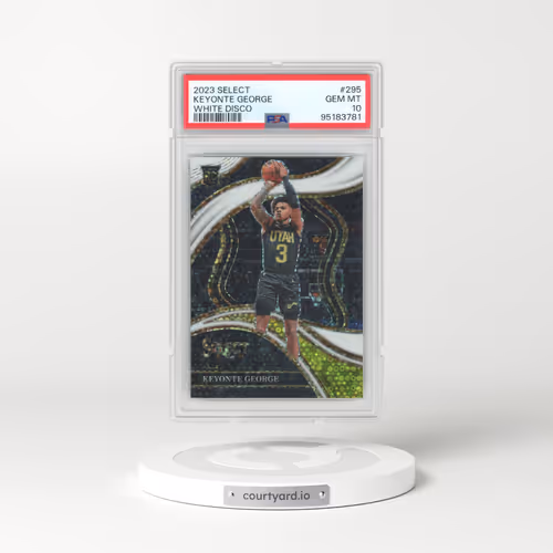 2023 Panini Select #295 Keyonte George - White Disco (PSA 10 GEM MINT)