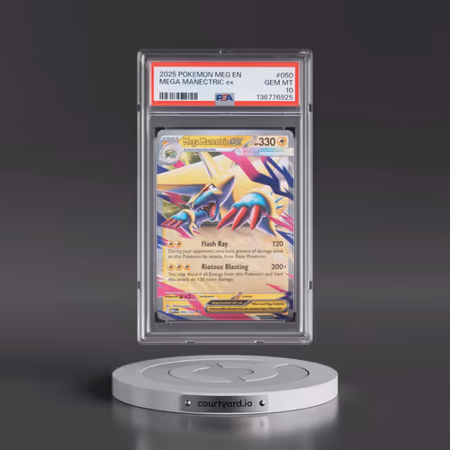 2025 Pokémon Meg EN-Mega Evolution #050 Mega Manectric EX - Holo (PSA 10 GEM MINT)