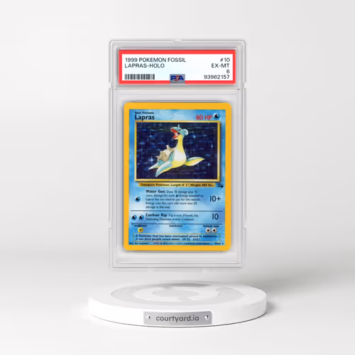 1999 Pokémon Fossil #10 Lapras - Holo (PSA 6 EX-MT)