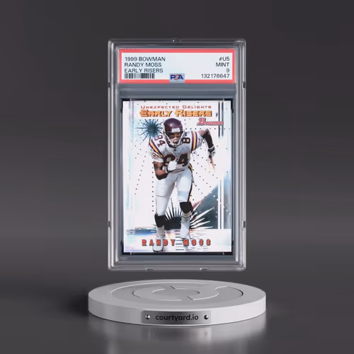 1999 Bowman Late/Early Risers #U5 Randy Moss - Early Risers (PSA 9 MINT)