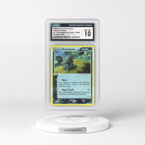 2004 EX Team Magma Vs Team Aqua #55 Team Aqua's Poochyena - Holo (CGC 10 GEM MINT)