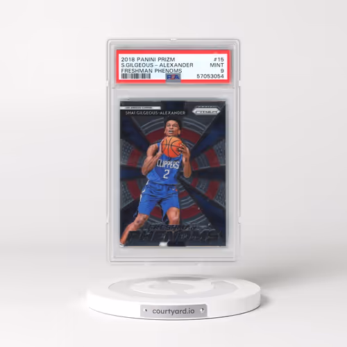2018 Panini Prizm Freshman Phenoms #15 Shai Gilgeous-Alexander (PSA 9 MINT)