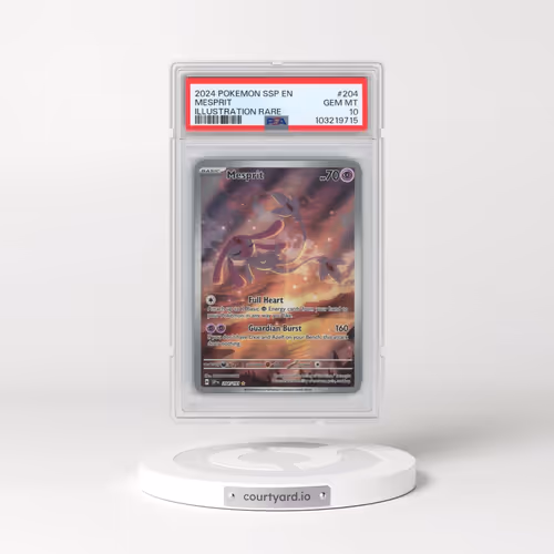 2024 Pokémon Ssp EN-Surging Sparks #204 Mesprit - Illustration Rare (PSA 10 GEM MINT)