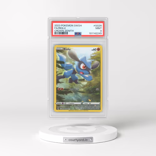 2023 Pokémon Sword and Shield Crown Zenith #GG26 Riolu - Full Art (PSA 9 MINT)