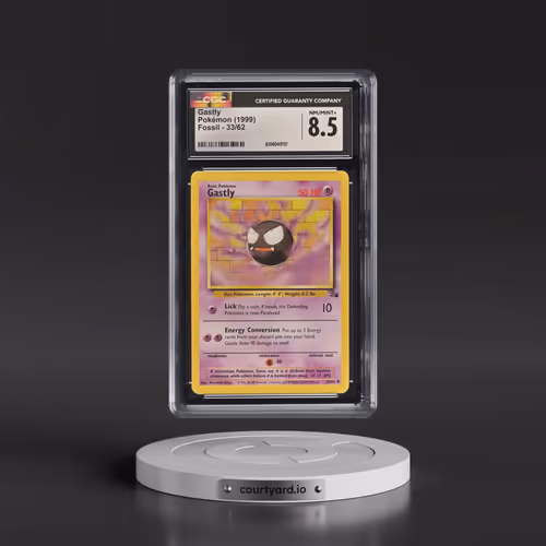 1999 Fossil #33/62 Gastly (CGC 8.5 NM-MT+)