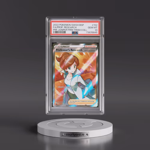 2022 Pokémon Swsh Black Star Promo #152 Professor's Research - Full Art Professor Juniper Premium To