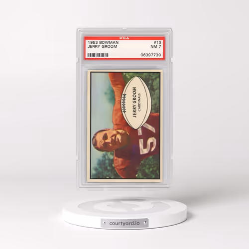 1953 Bowman #13 Jerry Groom (PSA 7 NM)
