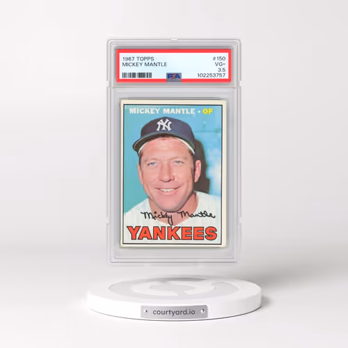 1967 Topps #150 Mickey Mantle (PSA 3.5 VG+)