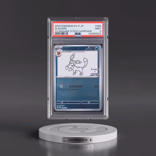 2023 Pokémon SV-P Promo #069 Glaceon - YU Nagaba X Pokemon Card Game Campaign (PSA 9 MINT)