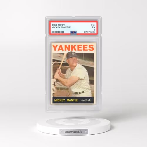 1964 Topps #50 Mickey Mantle (PSA 5 EX)