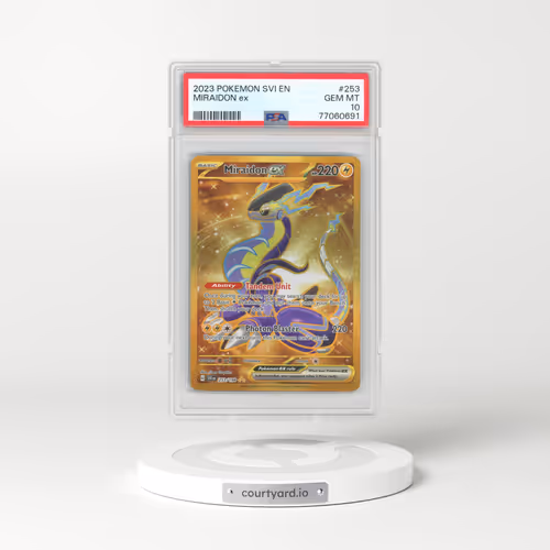 2023 Pokémon Svi EN-Scarlet & Violet #253 Miraidon EX - Holo Hyper Rare (PSA 10 GEM MINT)