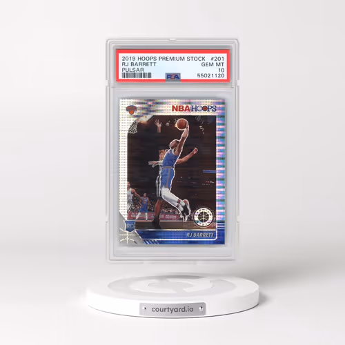 2019 Panini Hoops Premium Stock #201 RJ Barrett - Pulsar (PSA 10 GEM MINT)
