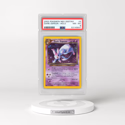 2002 Pokémon Neo Destiny #4 Dark Espeon - Holo (PSA 8 NM-MT)