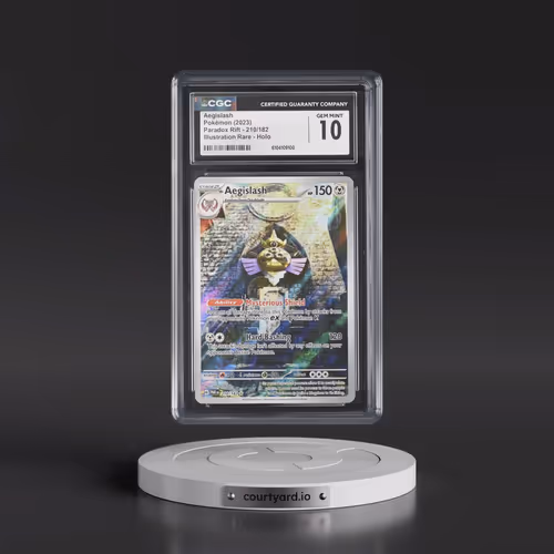 2023 Pokémon Par EN-Paradox Rift #210 Aegislash - Illustration Rare (CGC 10 GEM MINT)