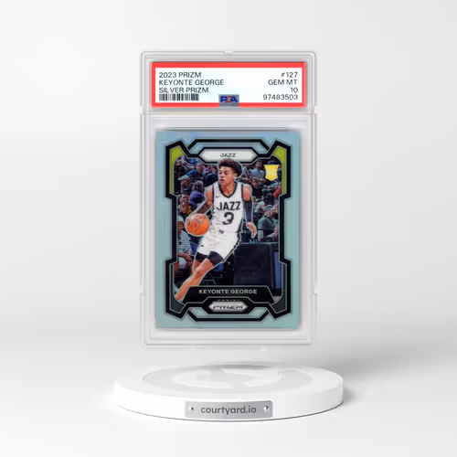 2023 Panini Prizm #127 Keyonte George - Silver Prizm (PSA 10 GEM MINT)