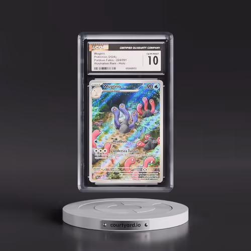2024 Pokémon Paf EN-Paldean Fates #224 Wugtrio - Illustration Rare (CGC 10 GEM MINT)