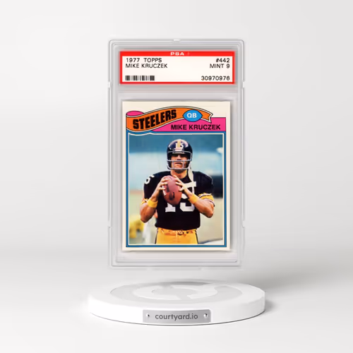 1977 Topps #442 Mike Kruczek (PSA 9 MINT)