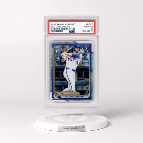 2024 Bowman Draft #BDC8 Jac Caglianone - Chrome-Refractor (PSA 10 GEM MINT)