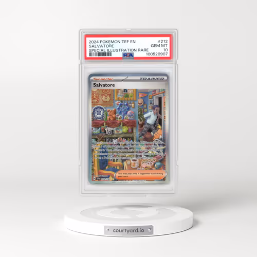 2024 Pokémon Tef EN-Temporal Forces #212 Salvatore - Special Illustration Rare (PSA 10 GEM MINT)
