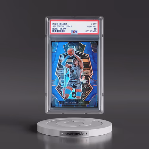 2022 Panini Select #167 Jalen Williams - Blue Prizm (PSA 10 GEM MINT)