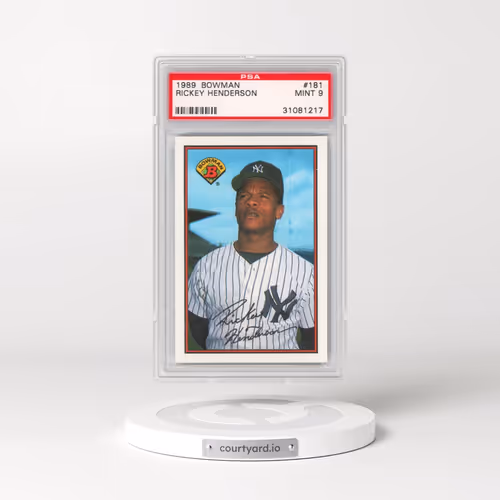 1989 Bowman #181 Rickey Henderson (PSA 9 MINT)