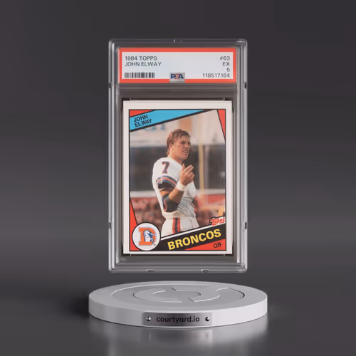 1984 Topps #63 John Elway (PSA 5 EX)