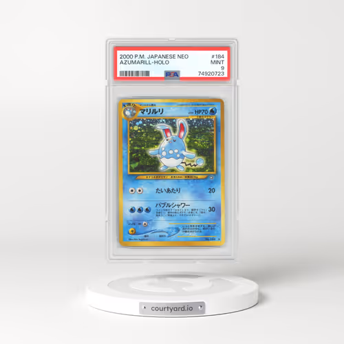 2000 Japanese Neo #184 Azumarill - Holo (PSA 9 MINT)