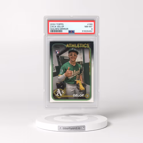 2024 Topps #166 Zack Gelof - Golden Mirror (PSA 8 NM-MT)