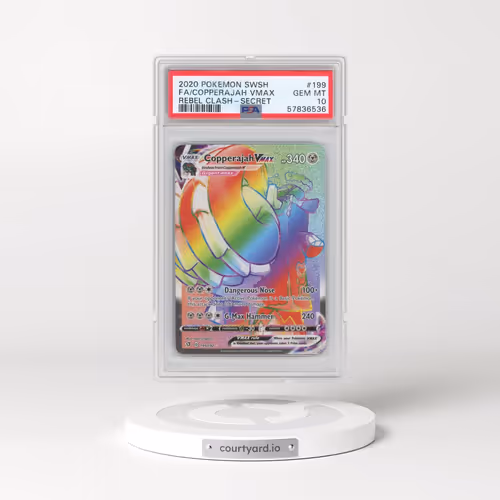 2020 Pokémon Sword & Shield Rebel Clash #199 Copperajah Vmax - Full Art Secret (PSA 10 GEM MINT)