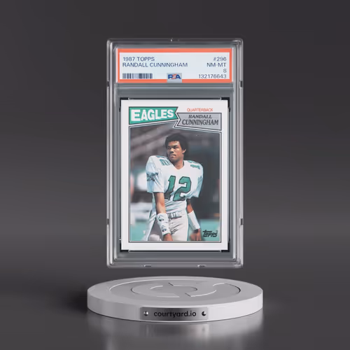 1987 Topps #296 Randall Cunningham (PSA 8 NM-MT)