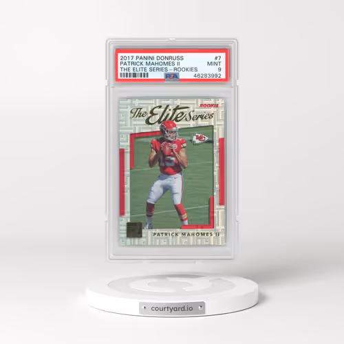 2017 Panini Donruss the Elite Series #7 Patrick Mahomes II - Rookies (PSA 9 MINT)