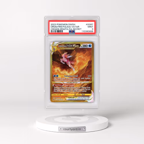 2023 Pokémon Sword and Shield Crown Zenith #GG67 Origin Forme Palkia Vstar - Full Art Secret (PSA 9