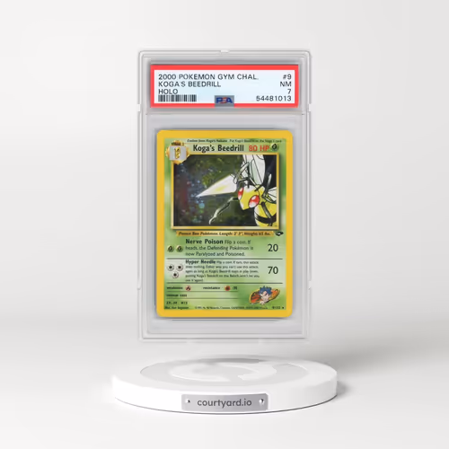 2000 Pokémon Gym Challenge #9 Koga's Beedrill - Holo (PSA 7 NM)