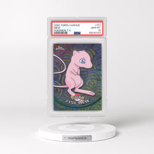 2000 Topps Chrome Pokémon T.V. #151 Mew (PSA 10 GEM MINT)