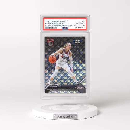 2023 Bowman U Now March Madness #3 Paige Bueckers - NCAA Logo (PSA 10 GEM MINT)
