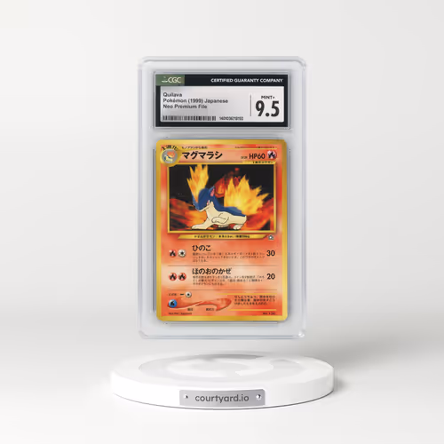 1999 Neo Premium File #156 Quilava - No Rarity (CGC 9.5 MINT+)