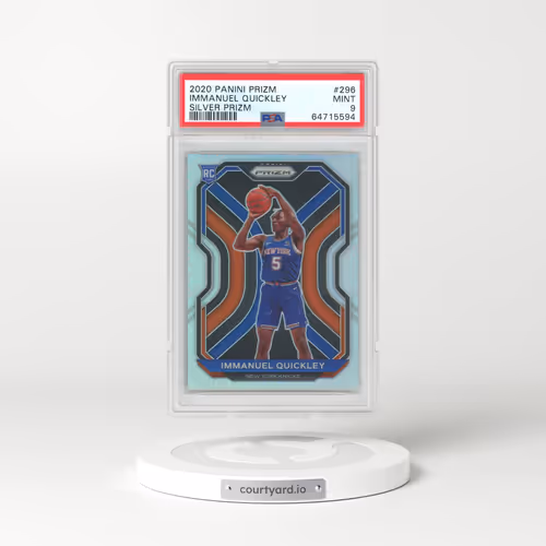 2020 Panini Prizm #296 Immanuel Quickley - Silver Prizm (PSA 9 MINT)