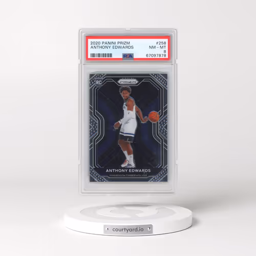 2020 Panini Prizm #258 Anthony Edwards (PSA 8 NM-MT)