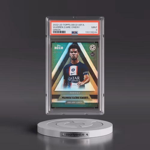 2022-23 Topps Deco UEFA Warren Zaire-Emery - Green (PSA 9 MINT)