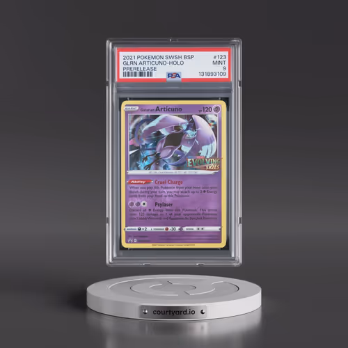 2021 Pokémon Swsh Black Star Promo #123 Galarian Articuno - Holo Prerelease (PSA 9 MINT)