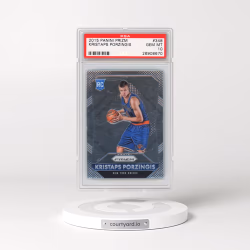 2015 Panini Prizm #348 Kristaps Porzingis (PSA 10 GEM MINT)